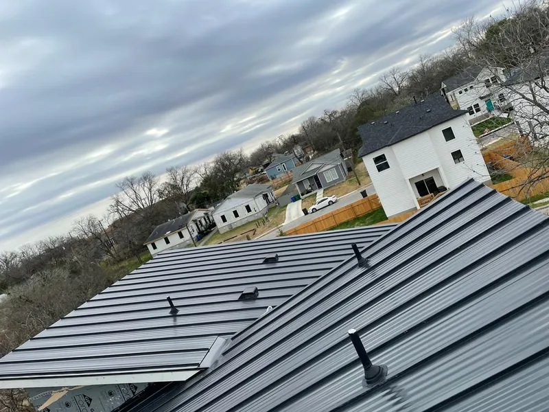 Standing seam metal roof panels with vents for Skylight Repair in Starkville
